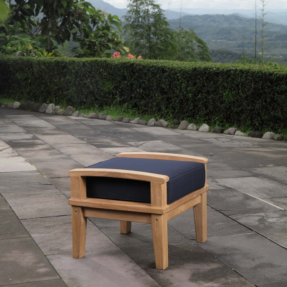 EEI-1152 Marina Outdoor Patio Teak Ottoman by Modway