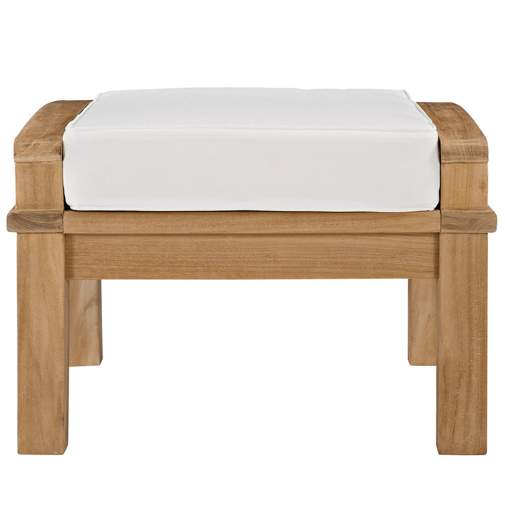 EEI-1152 Marina Outdoor Patio Teak Ottoman by Modway