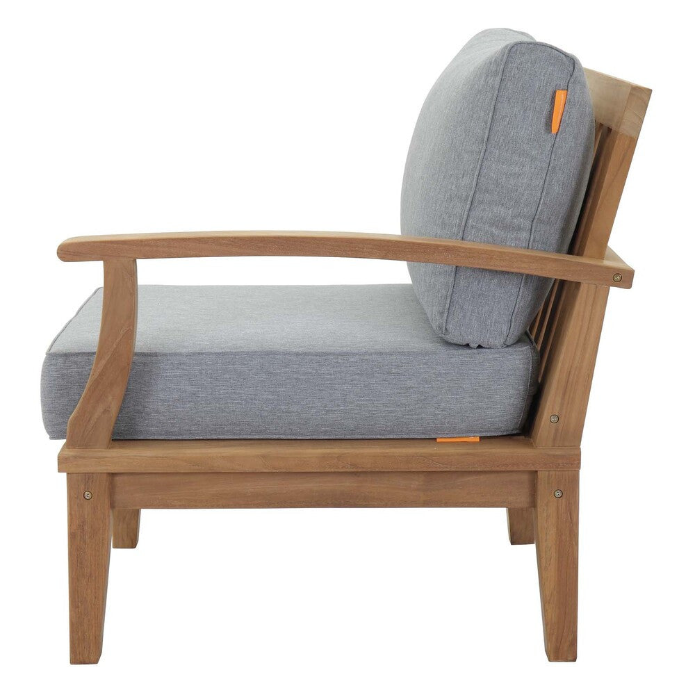 EEI-1149 Marina Outdoor Patio Teak Right-Facing Sofa by Modway