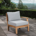 EEI-1149 Marina Outdoor Patio Teak Right-Facing Sofa by Modway