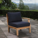 EEI-1149 Marina Outdoor Patio Teak Right-Facing Sofa by Modway