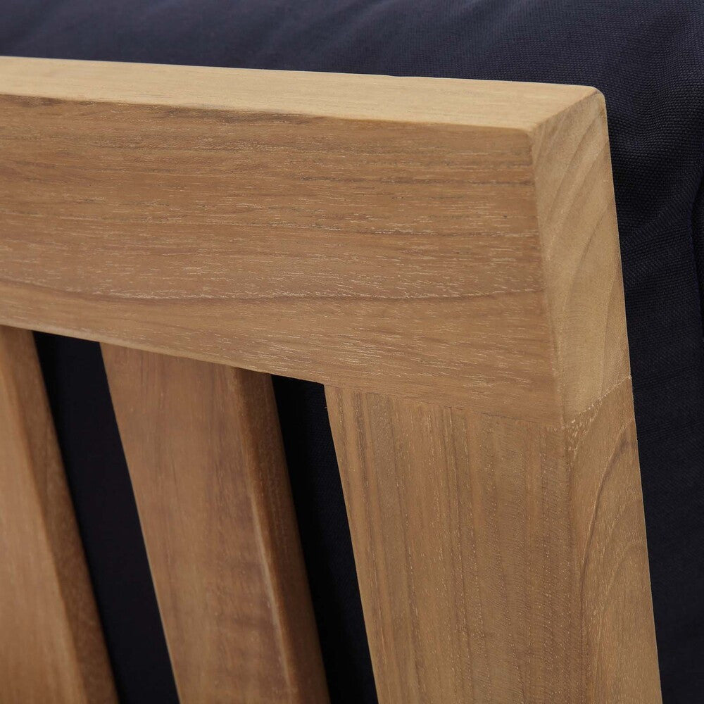 EEI-1149 Marina Outdoor Patio Teak Right-Facing Sofa by Modway