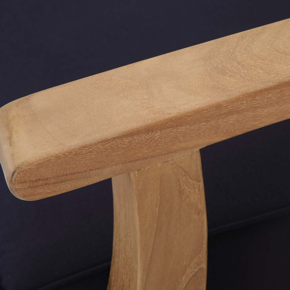 EEI-1149 Marina Outdoor Patio Teak Right-Facing Sofa by Modway