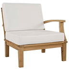 EEI-1149 Marina Outdoor Patio Teak Right-Facing Sofa by Modway