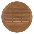 EEI-1153-NAT Marina Outdoor Patio Teak Round Coffee Table by Modway