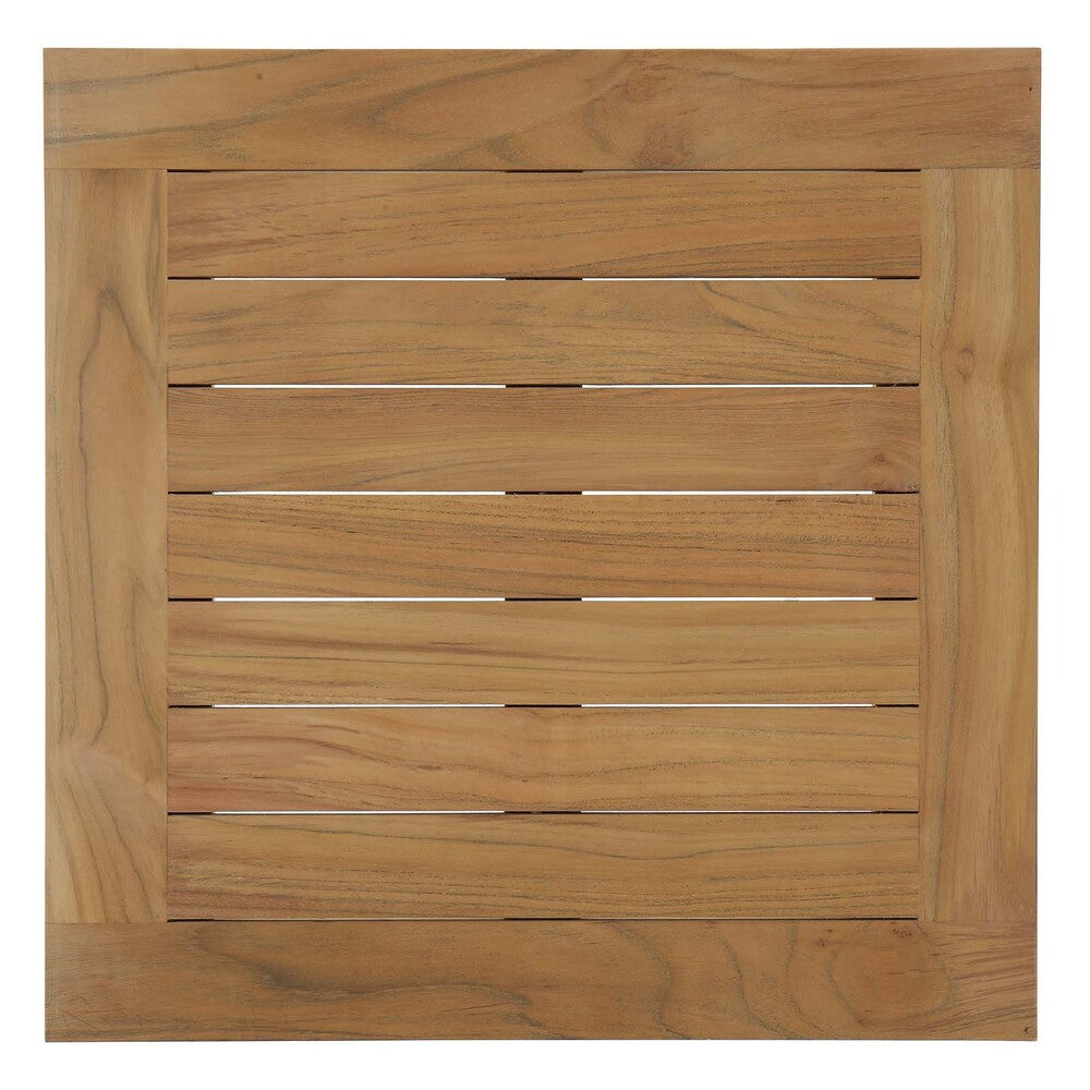 EEI-1155-NAT Marina Outdoor Patio Teak Side Table by Modway