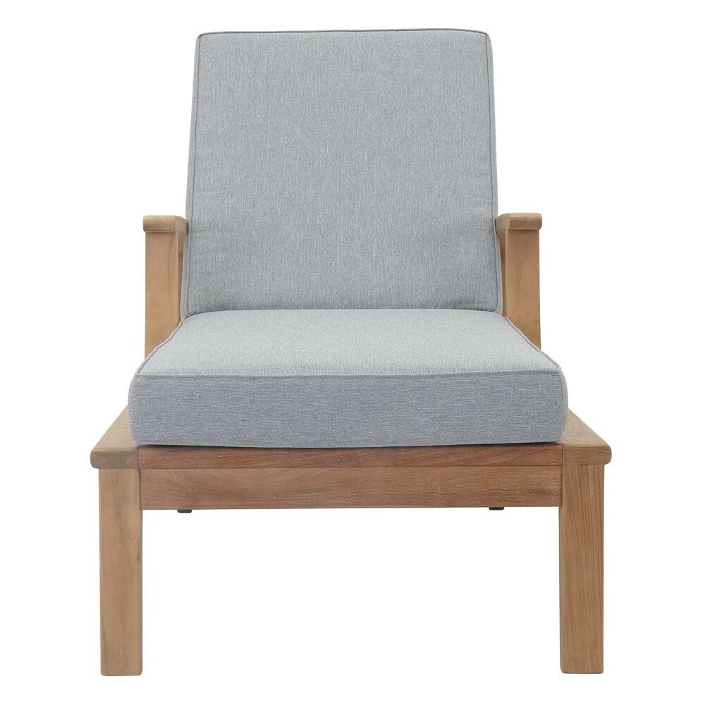EEI-1151 Marina Outdoor Patio Teak Single Chaise by Modway