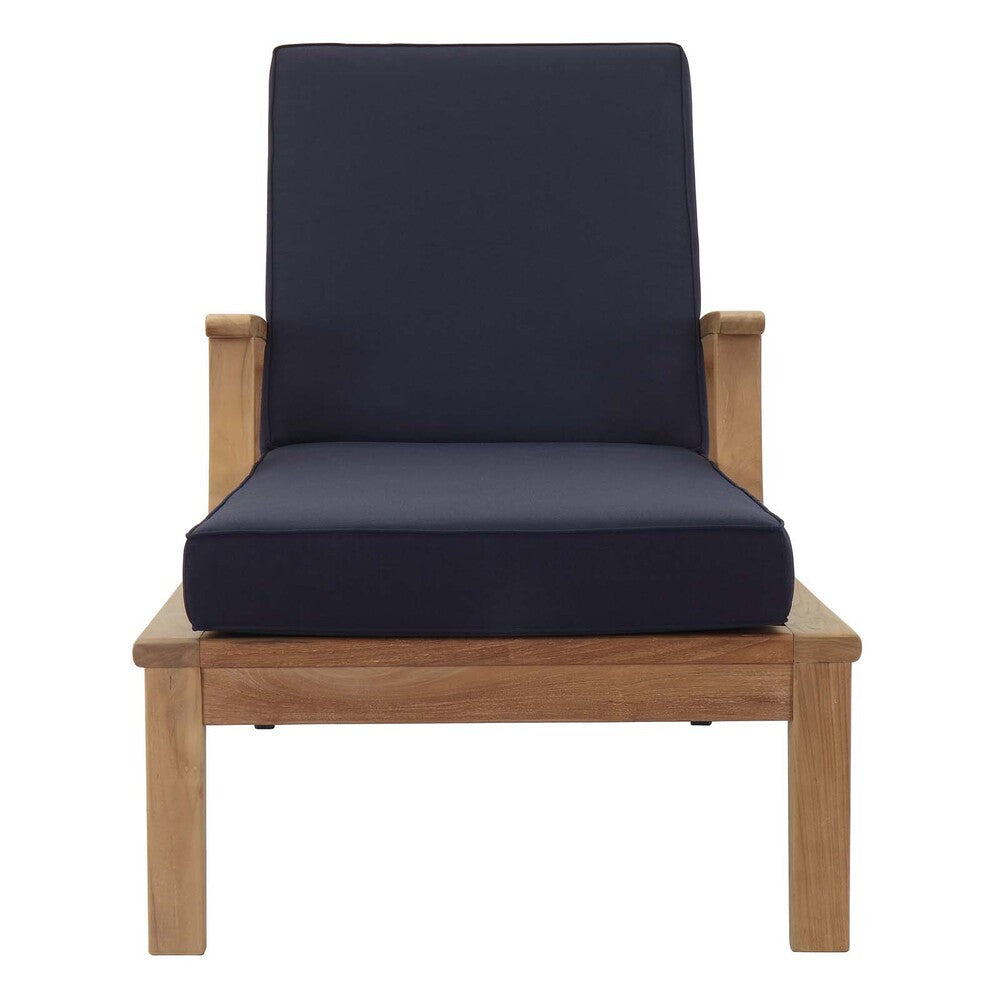 EEI-1151 Marina Outdoor Patio Teak Single Chaise by Modway