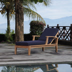 EEI-1151 Marina Outdoor Patio Teak Single Chaise by Modway
