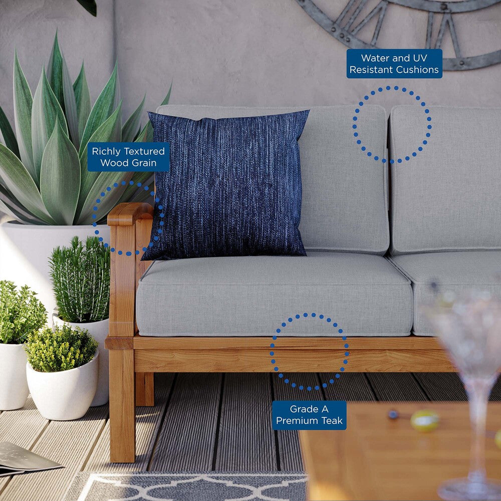 EEI-4176 Marina Outdoor Patio Teak Sofa by Modway