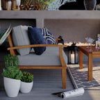 EEI-4176 Marina Outdoor Patio Teak Sofa by Modway