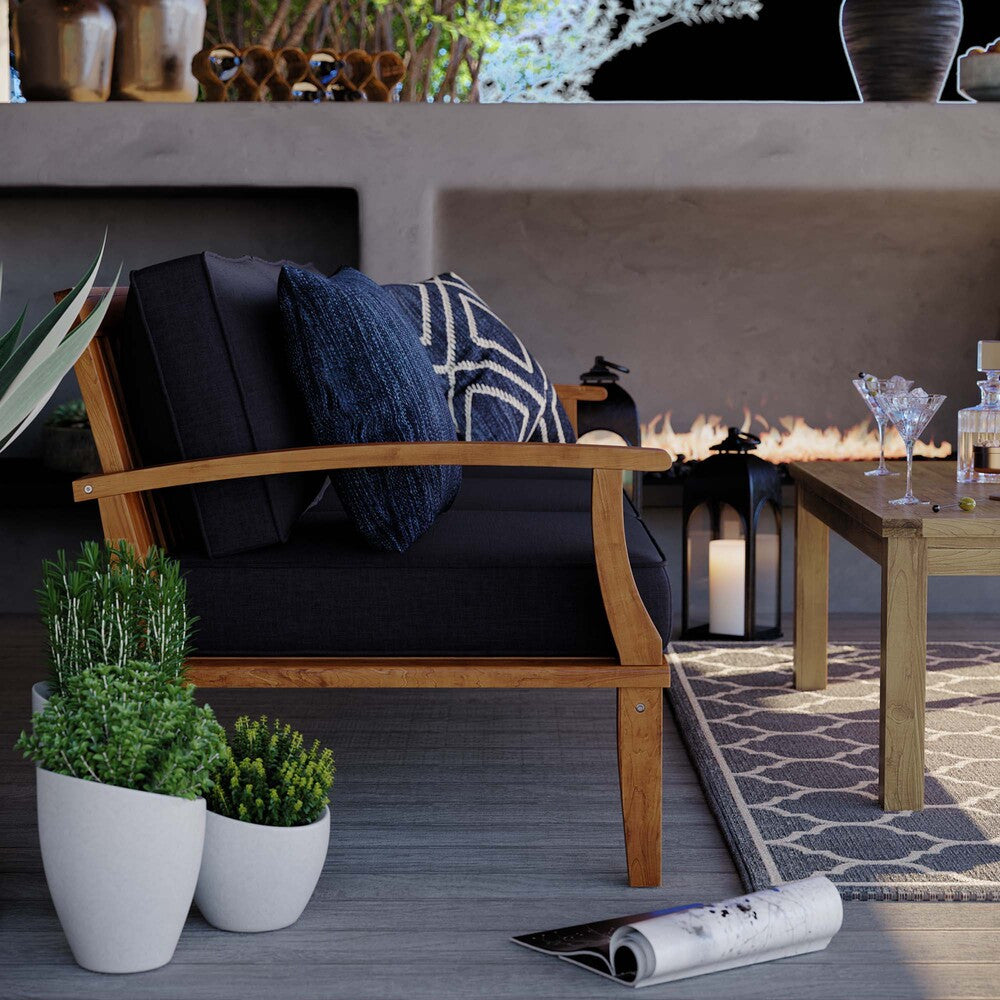 EEI-4176 Marina Outdoor Patio Teak Sofa by Modway