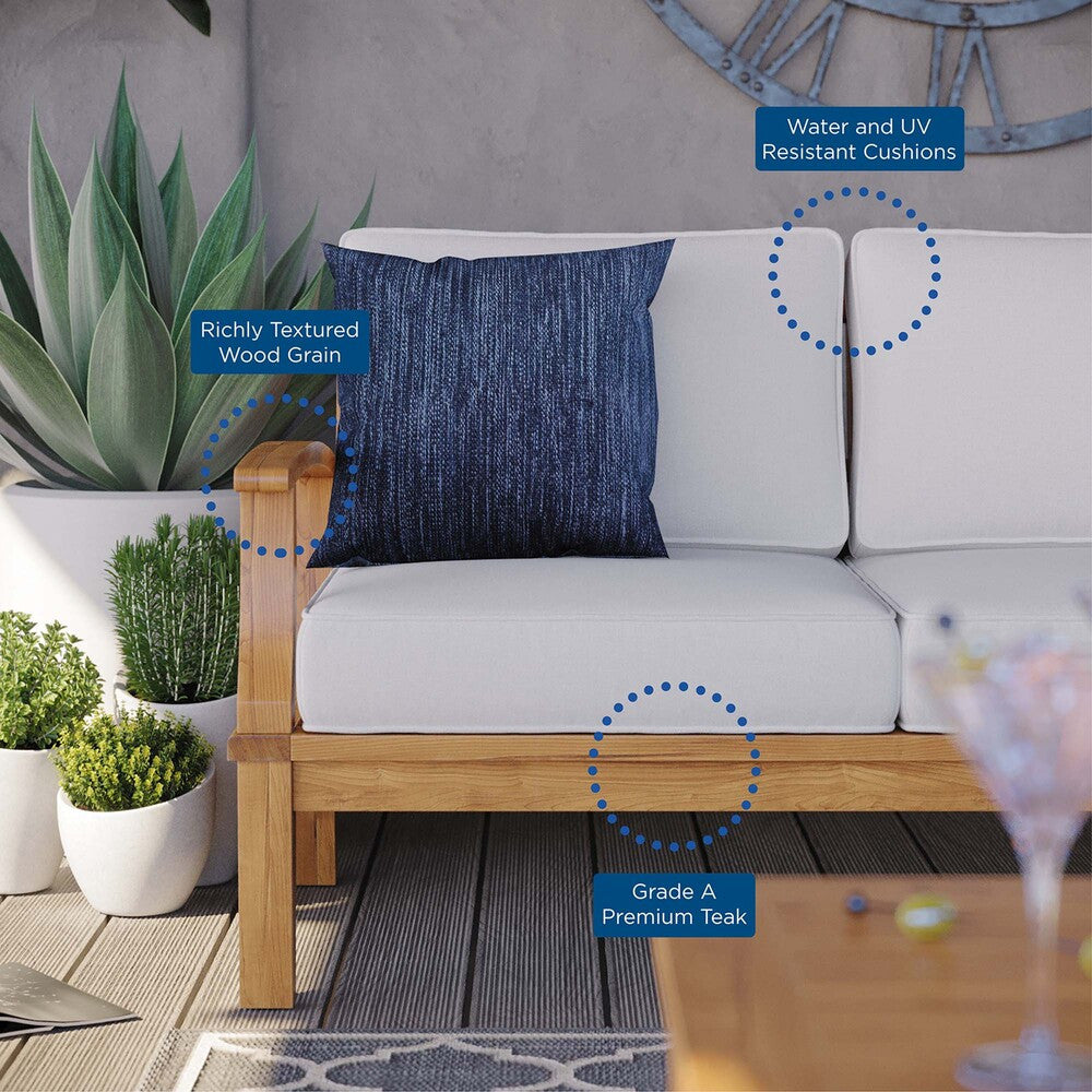 EEI-4176 Marina Outdoor Patio Teak Sofa by Modway