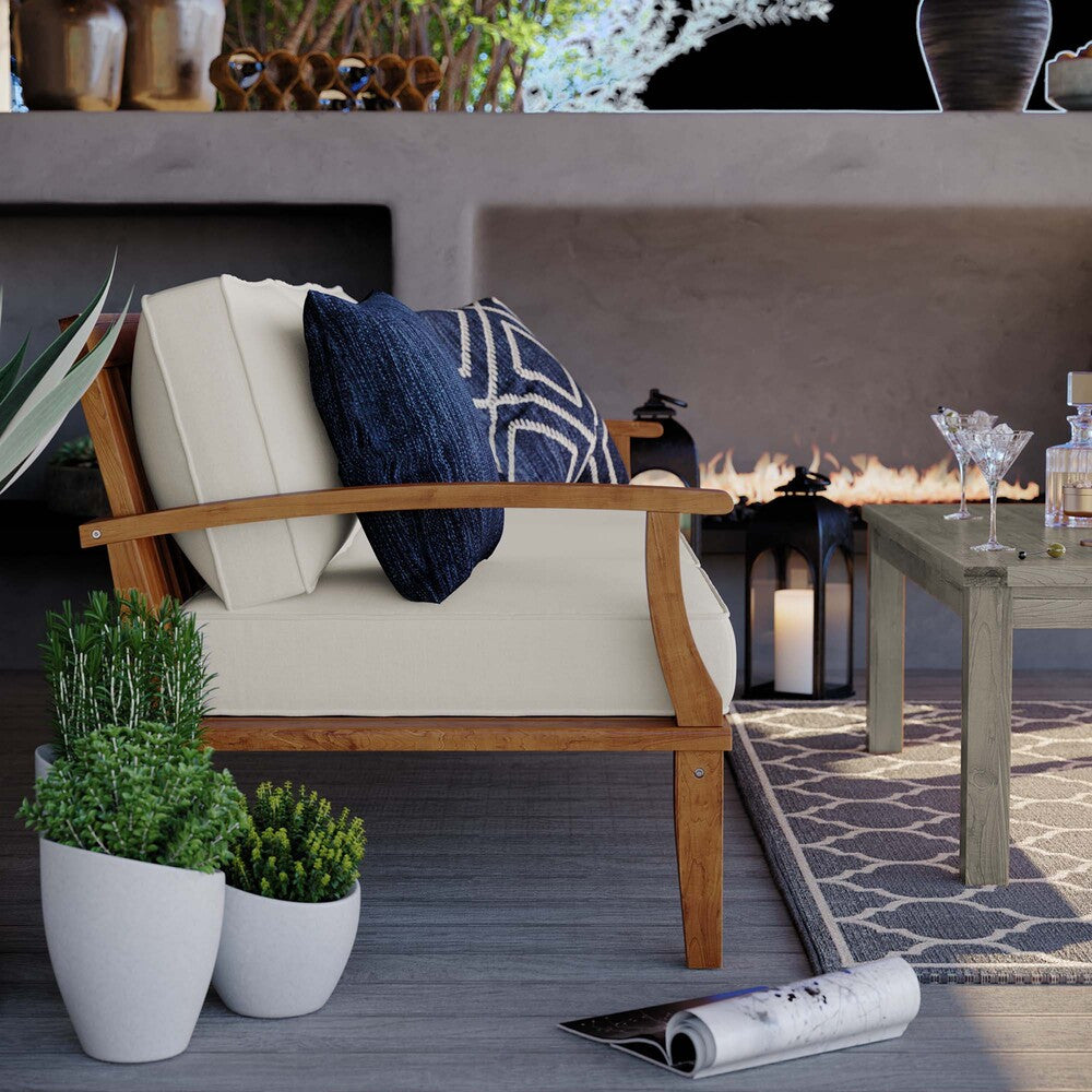 EEI-4176 Marina Outdoor Patio Teak Sofa by Modway