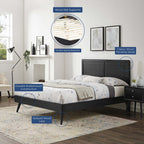 MOD-6628 Marlee Wood Full Platform Bed With Splayed Legs by Modway