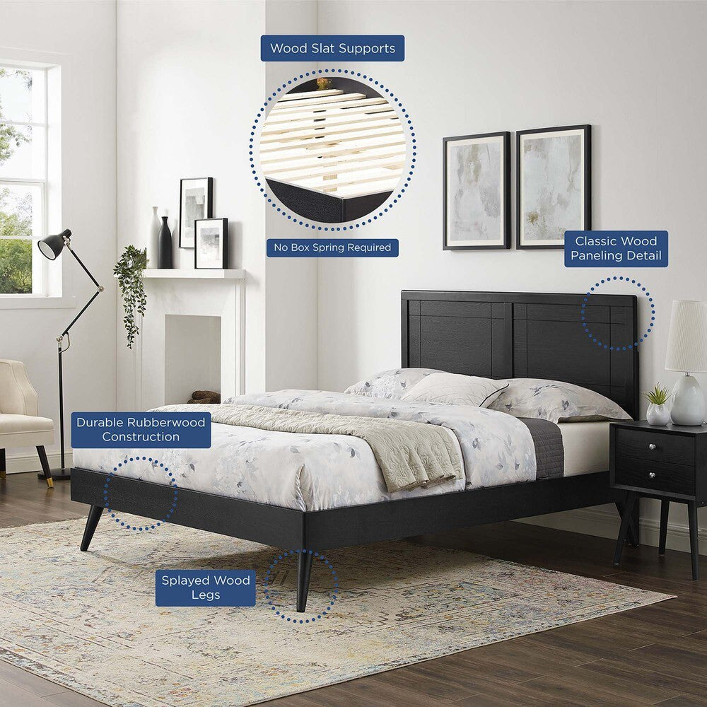 MOD-6382 Marlee Wood Queen Platform Bed With Splayed Legs by Modway