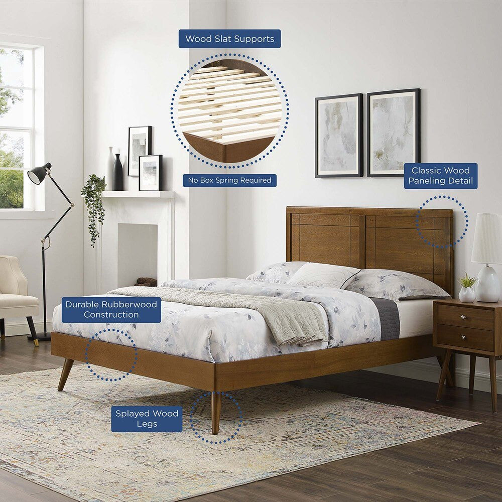 MOD-6382 Marlee Wood Queen Platform Bed With Splayed Legs by Modway
