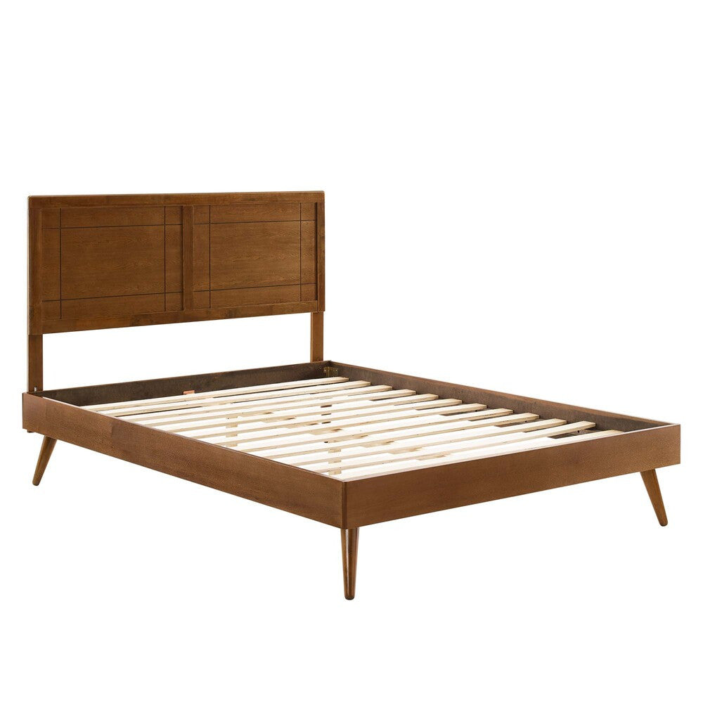 MOD-6630-WAL Marlee Wood Twin Platform Bed With Splayed Legs by Modway