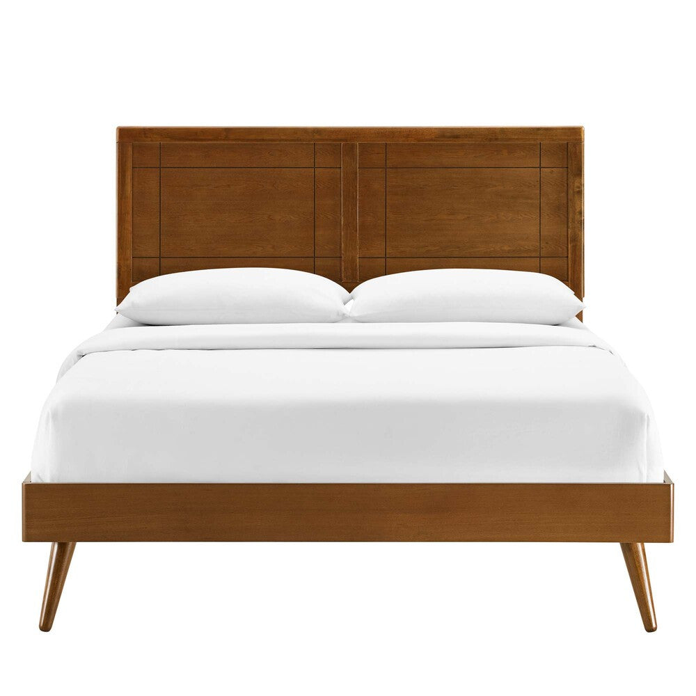 MOD-6630-WAL Marlee Wood Twin Platform Bed With Splayed Legs by Modway