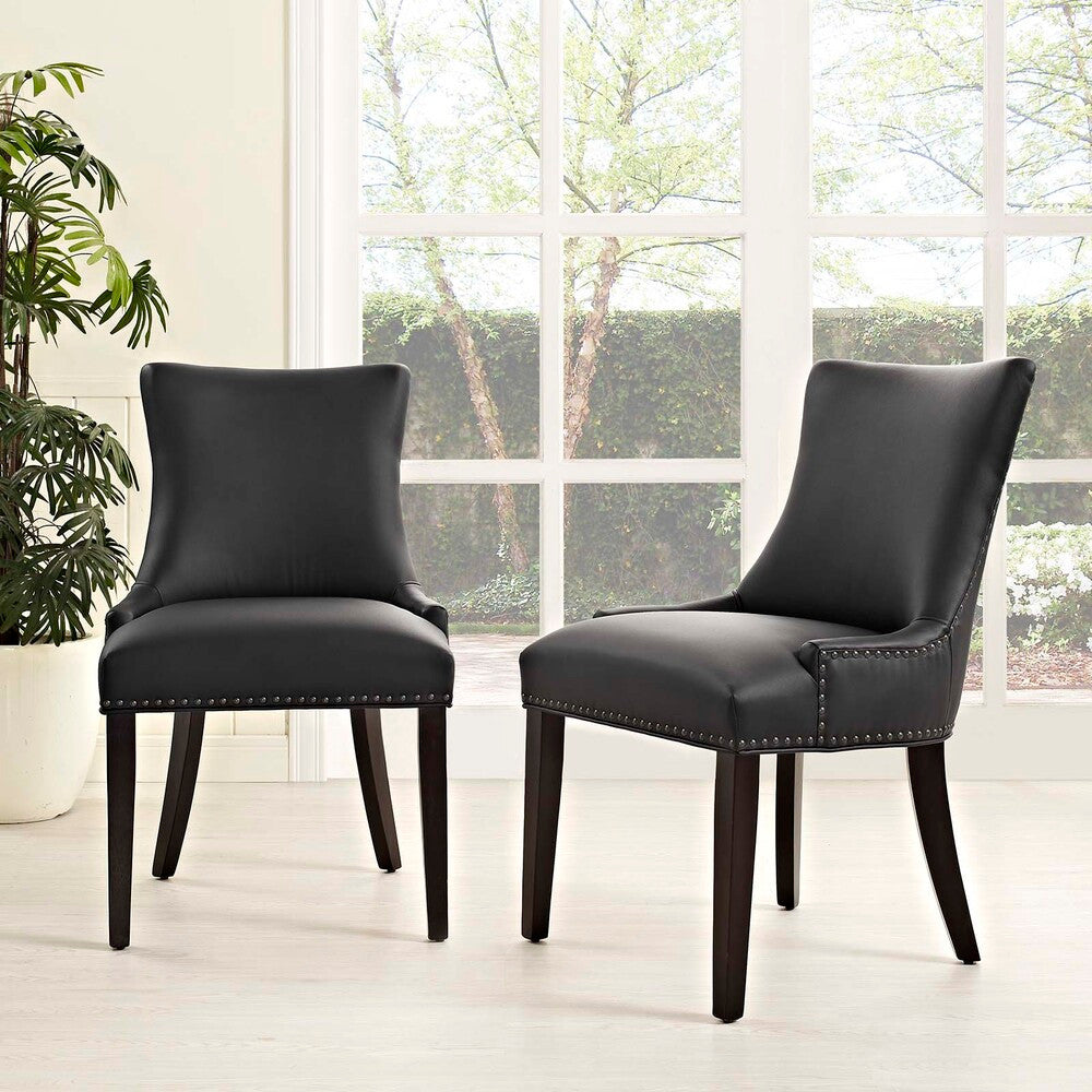 EEI-3498 Marquis Faux Leather Dining Chair Set of 2 by Modway
