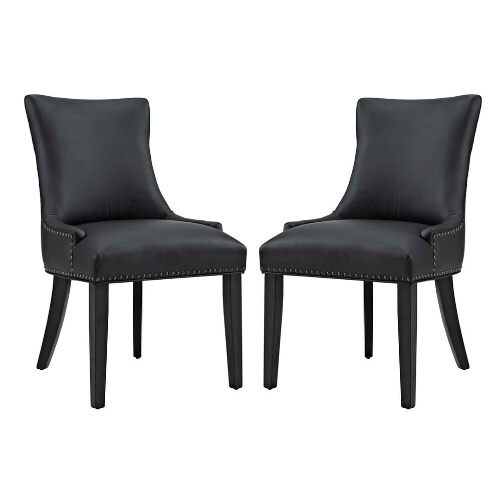 EEI-3498 Marquis Faux Leather Dining Chair Set of 2 by Modway