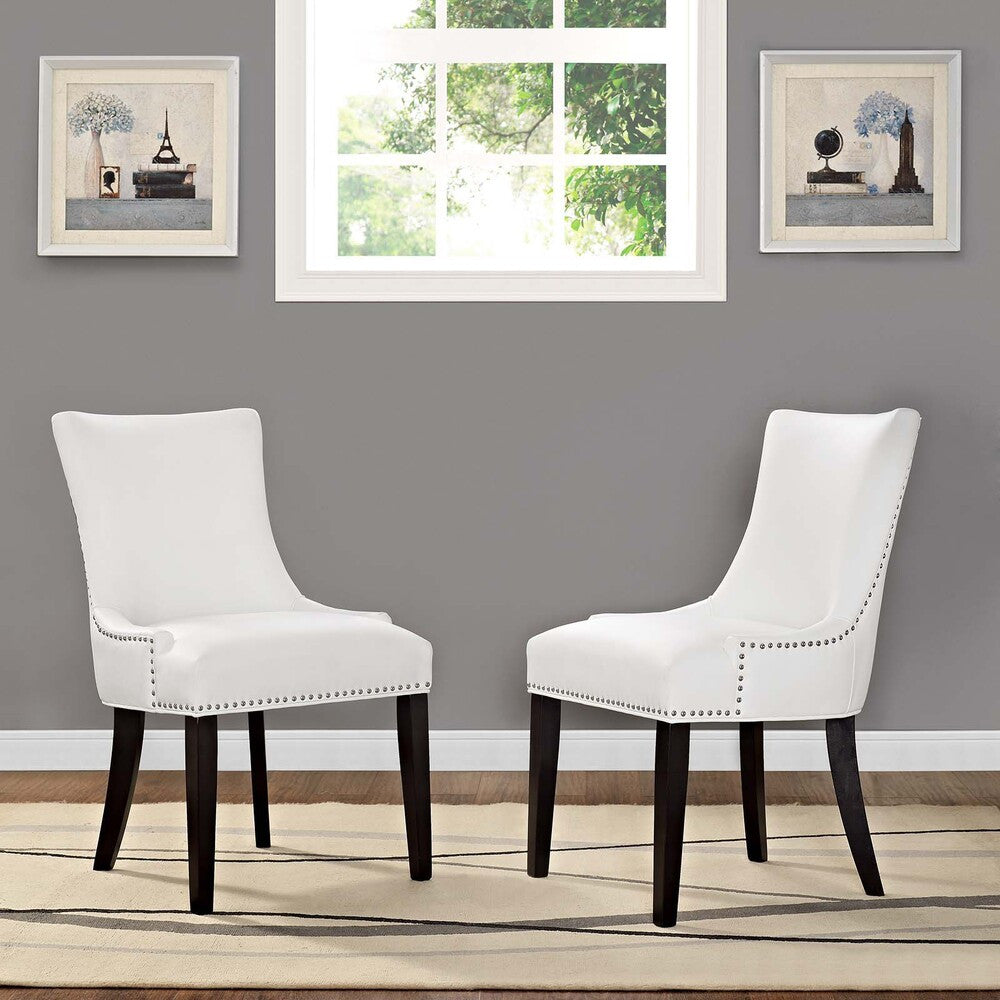 EEI-3498 Marquis Faux Leather Dining Chair Set of 2 by Modway