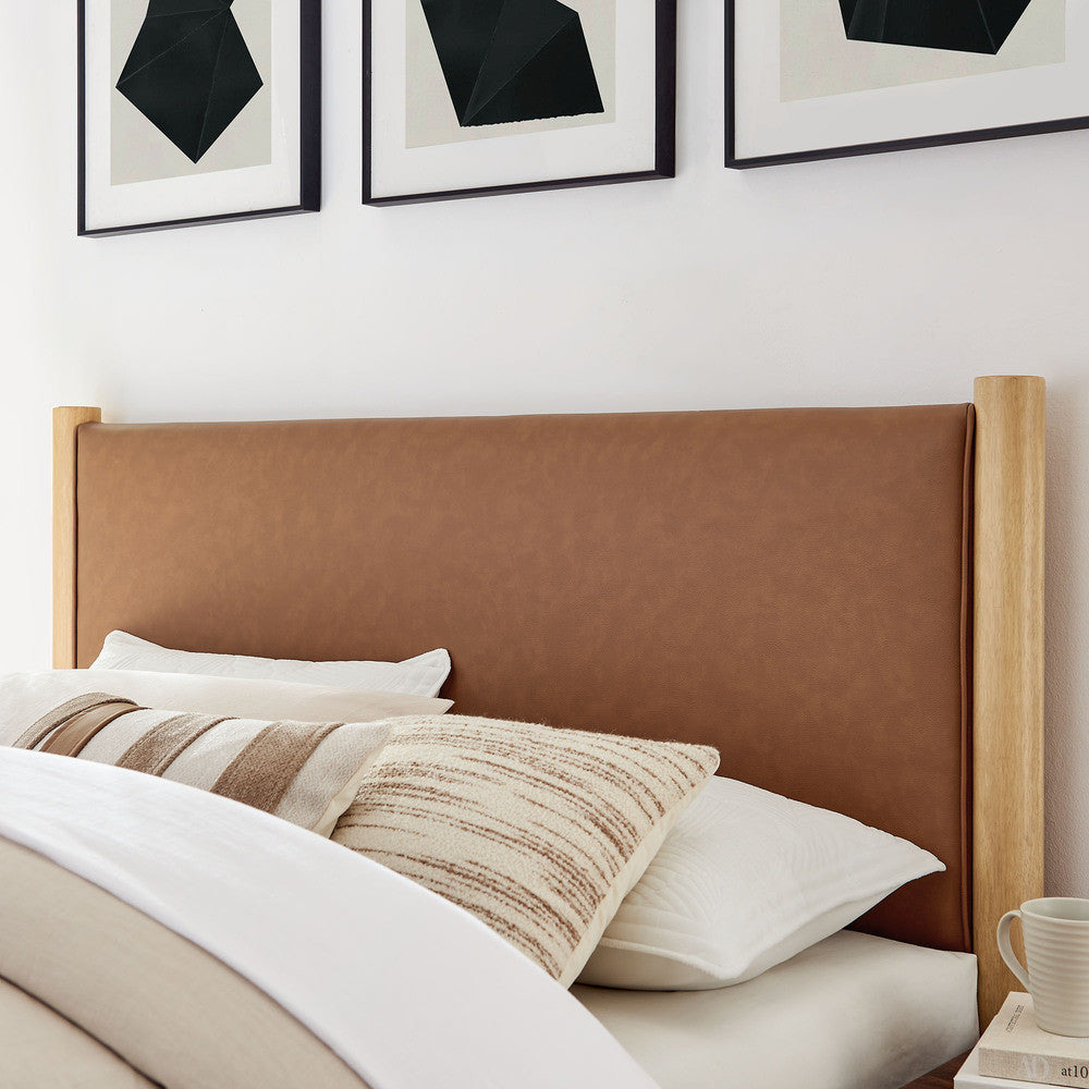 Modway Maven Full Size Vegan Leather Upholstered Platform Bed by Modway-MOD-7187