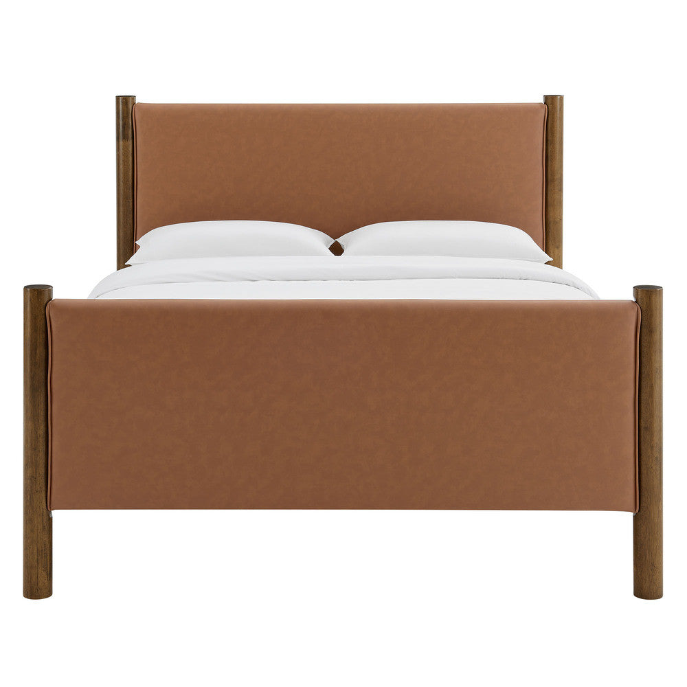 Modway Maven Full Size Vegan Leather Upholstered Platform Bed by Modway-MOD-7187