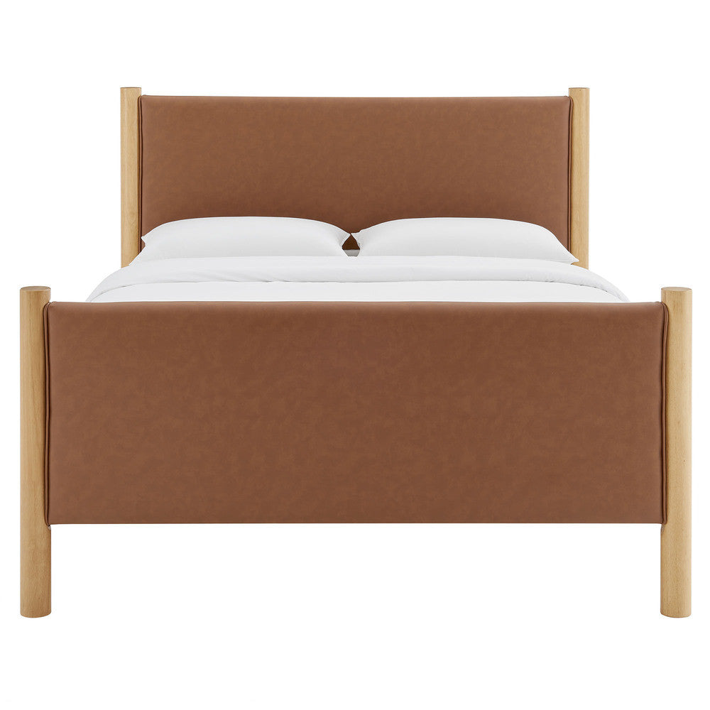 Modway Maven King Size Vegan Leather Upholstered Platform Bed by Modway-MOD-7193