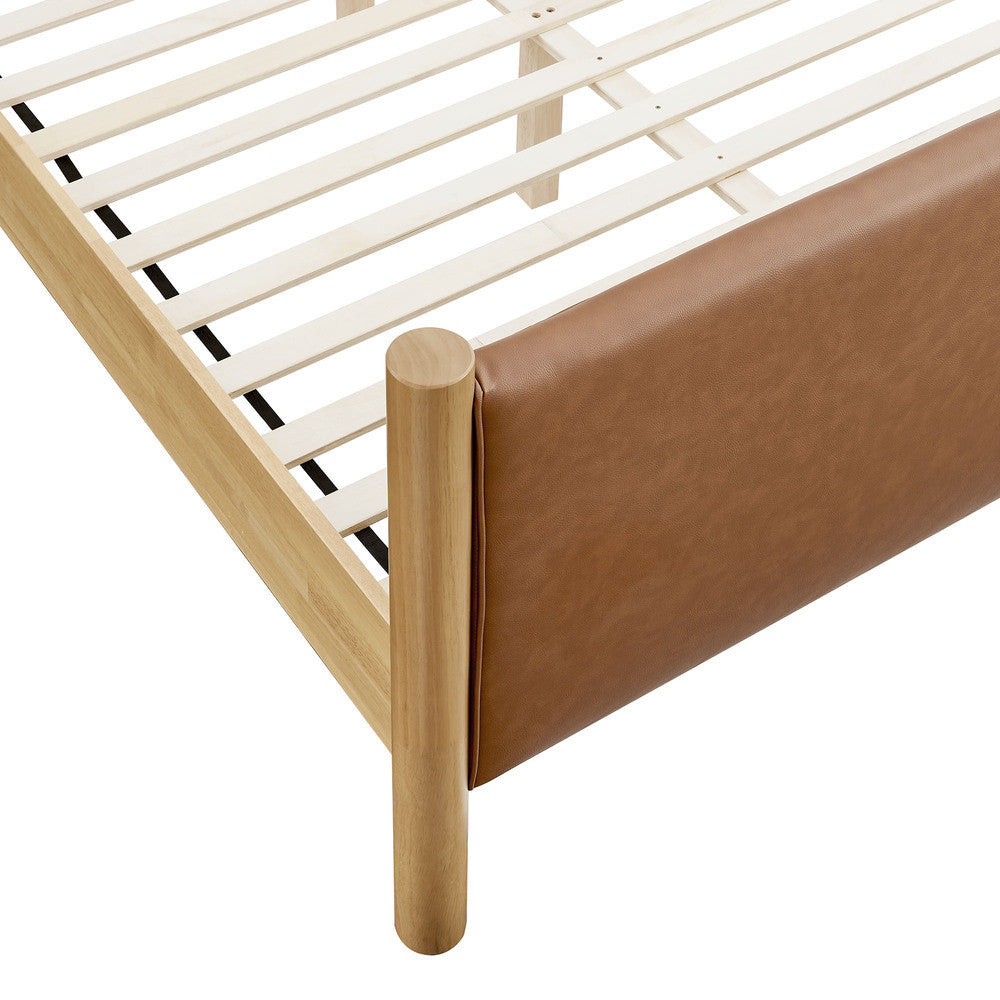 Modway Maven King Size Vegan Leather Upholstered Platform Bed by Modway-MOD-7193