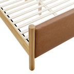 Modway Maven King Size Vegan Leather Upholstered Platform Bed by Modway-MOD-7193