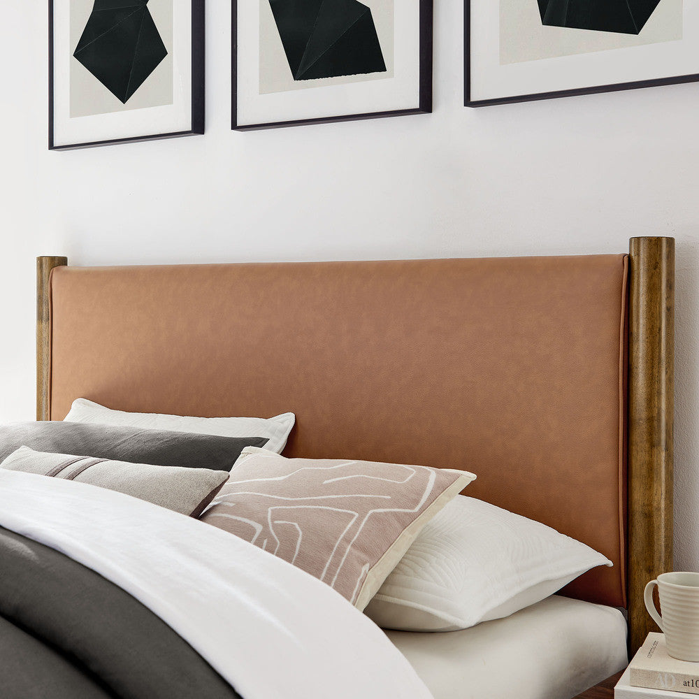 Modway Maven Queen Size Vegan Leather Upholstered Platform Bed by Modway-MOD-7190