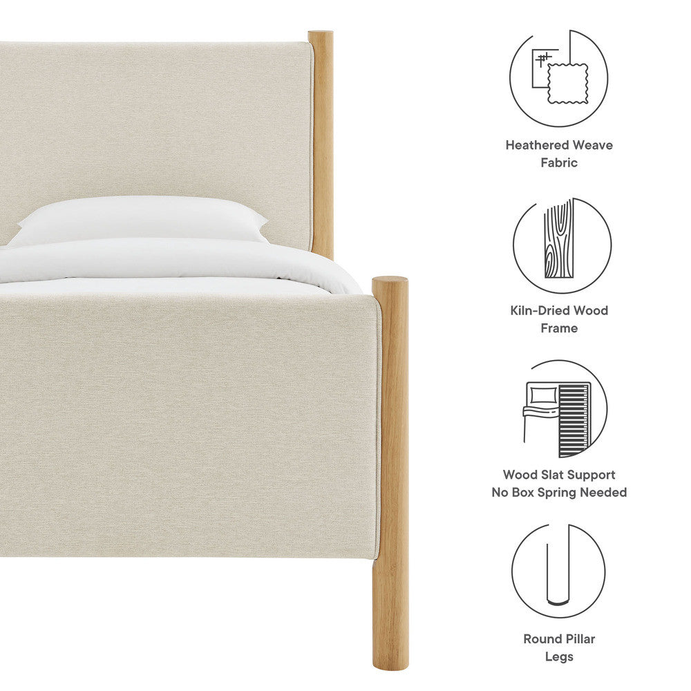 Modway Maven Twin Size Fabric Upholstered Platform Bed by Modway-MOD-7183