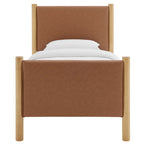 Modway Maven Twin Size Vegan Leather Upholstered Platform Bed by Modway-MOD-7184