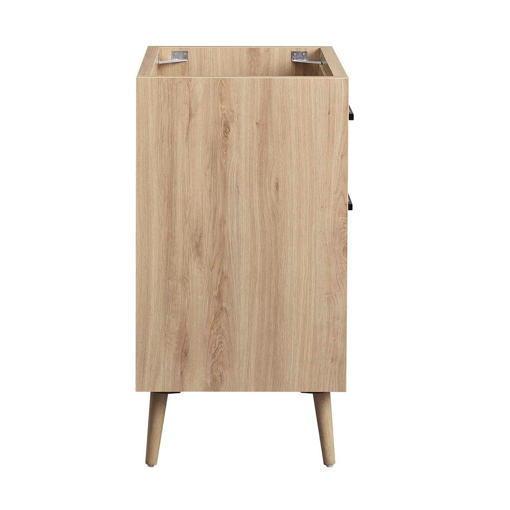 EEI-6266-OAK-WHI Maverick 24" Bathroom Vanity Cabinet Sink Basin Not Included by Modway