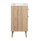 EEI-6498-WHI-OAK Maverick 24" Bathroom Vanity by Modway