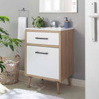 EEI-6498-WHI-OAK Maverick 24" Bathroom Vanity by Modway