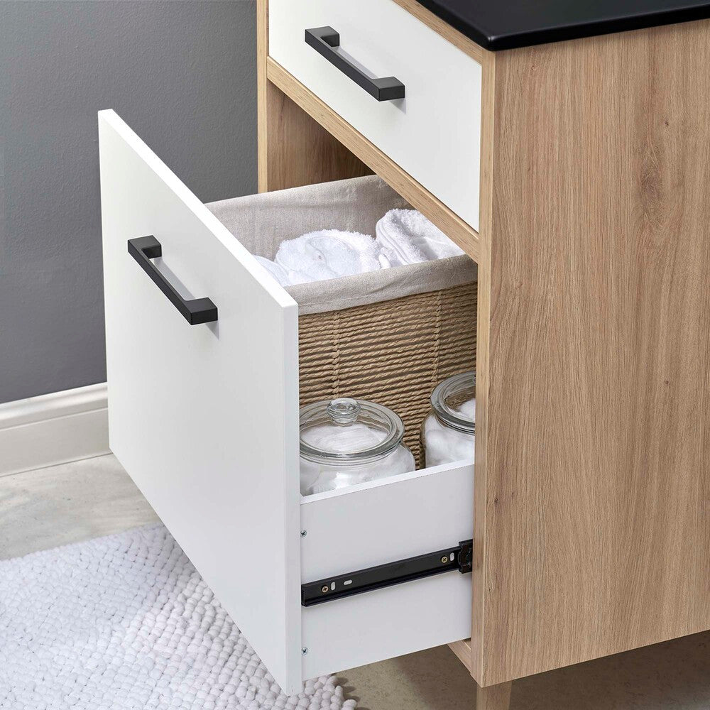 EEI-6499-BLK-OAK Maverick 24" Bathroom Vanity by Modway