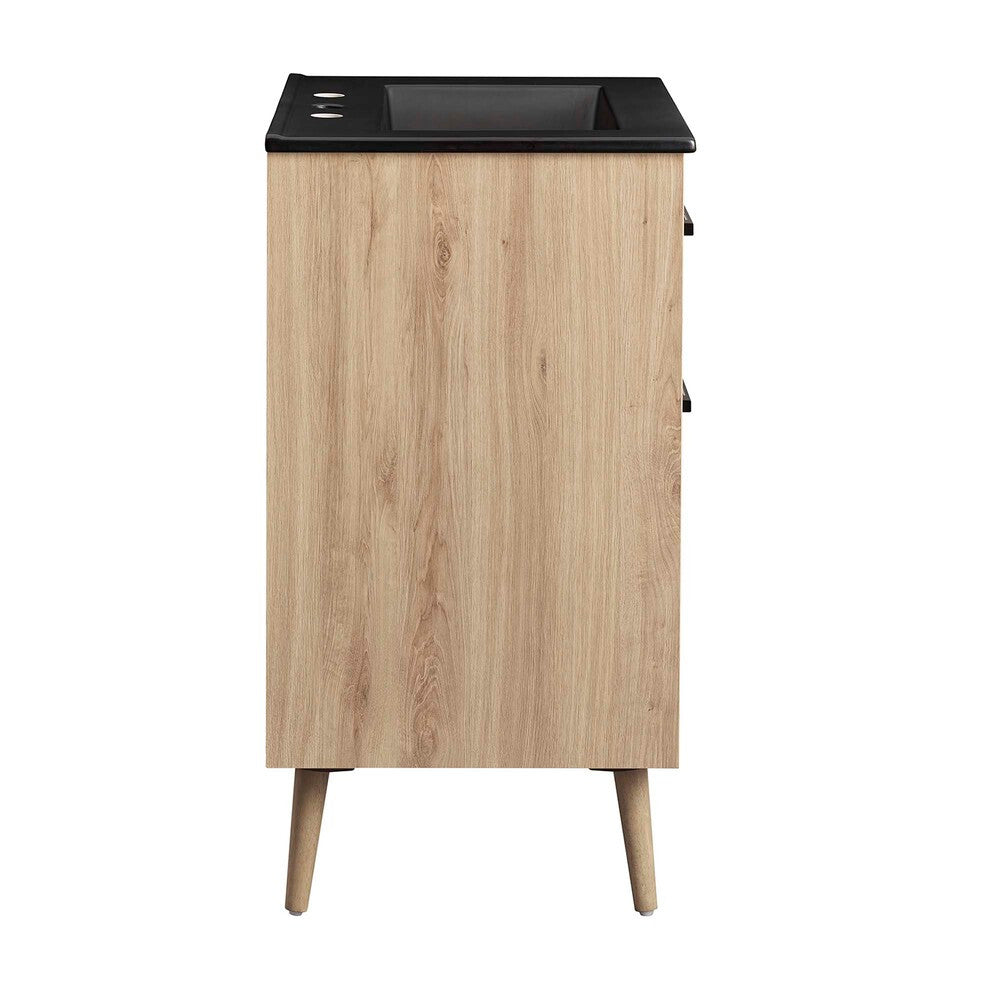 EEI-6499-BLK-OAK Maverick 24" Bathroom Vanity by Modway