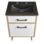 EEI-6499-BLK-OAK Maverick 24" Bathroom Vanity by Modway