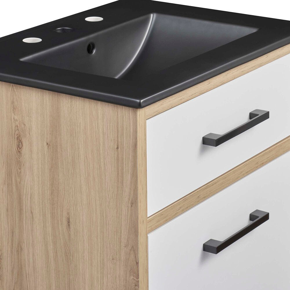 EEI-6499-BLK-OAK Maverick 24" Bathroom Vanity by Modway