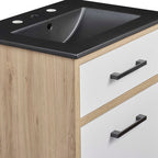 EEI-6499-BLK-OAK Maverick 24" Bathroom Vanity by Modway