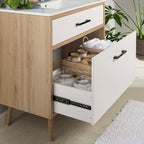 EEI-6500-WHI-OAK Maverick 36" Bathroom Vanity by Modway