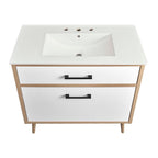 EEI-6500-WHI-OAK Maverick 36" Bathroom Vanity by Modway