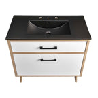 EEI-6501-BLK-OAK Maverick 36" Bathroom Vanity by Modway