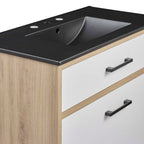 EEI-6501-BLK-OAK Maverick 36" Bathroom Vanity by Modway