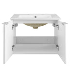 EEI-5379-WHI-WHI Maybelle 24" Wall-Mount Bathroom Vanity by Modway