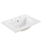 EEI-5379-WHI-WHI Maybelle 24" Wall-Mount Bathroom Vanity by Modway