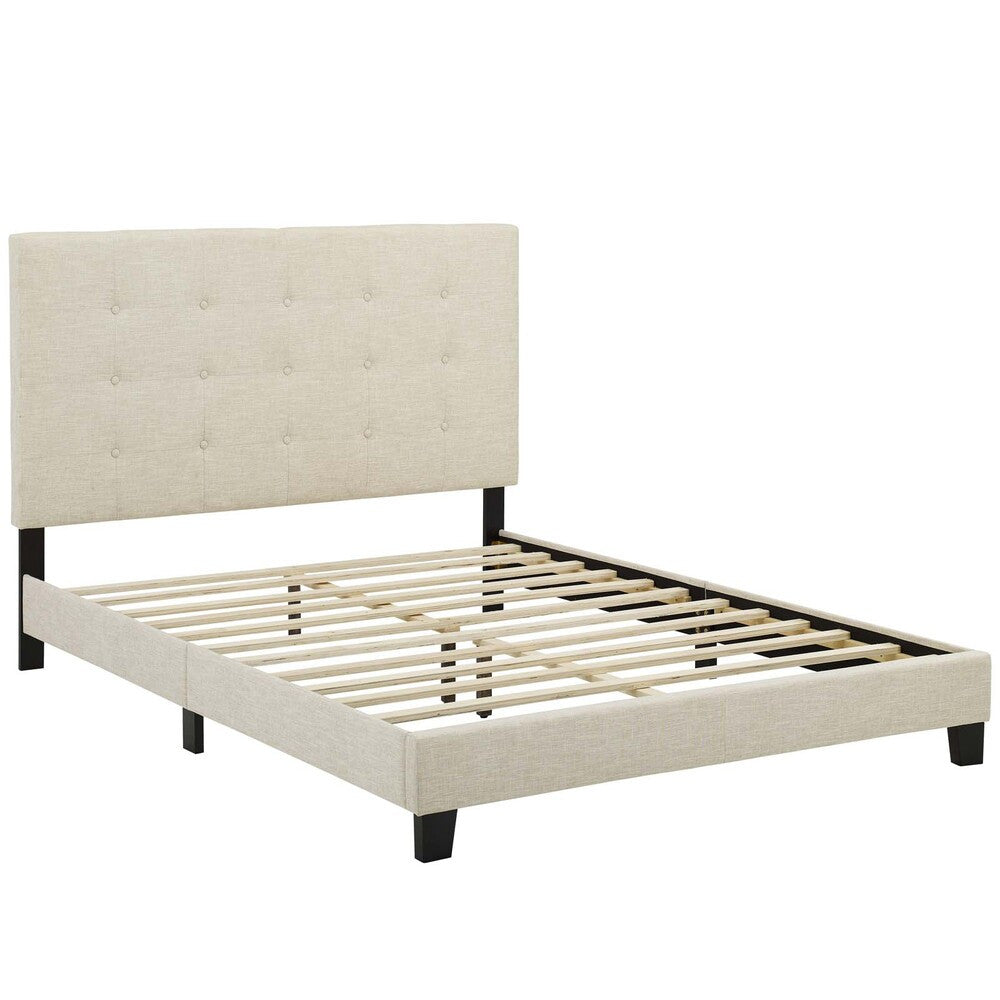 Modway Melanie Tufted Button Upholstered Fabric Full Platform Bed by Modway-MOD-5878