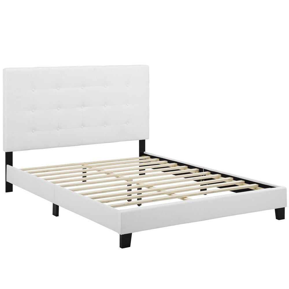 Modway Melanie Tufted Button Upholstered Fabric Full Platform Bed by Modway-MOD-5878
